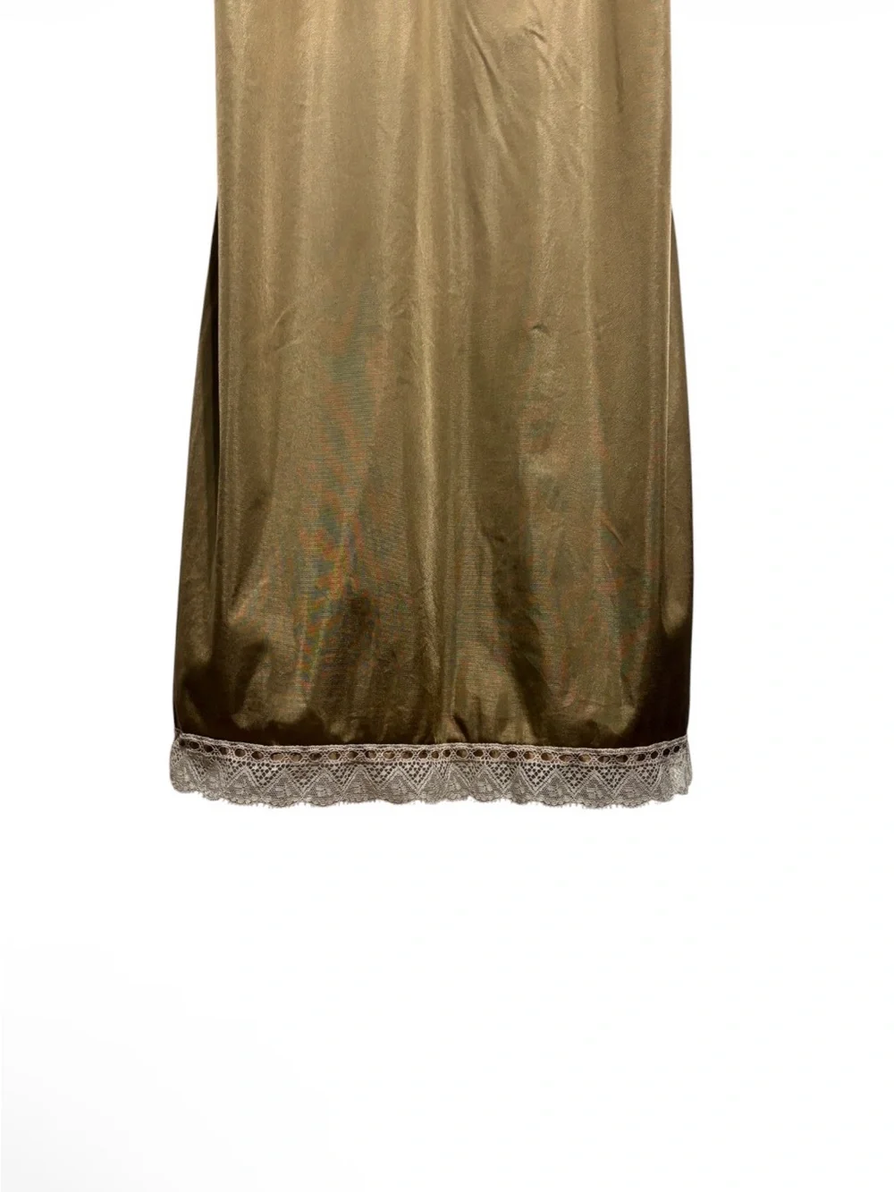 80’s Vassarette Nylon Tricot Gold chaampagne slip